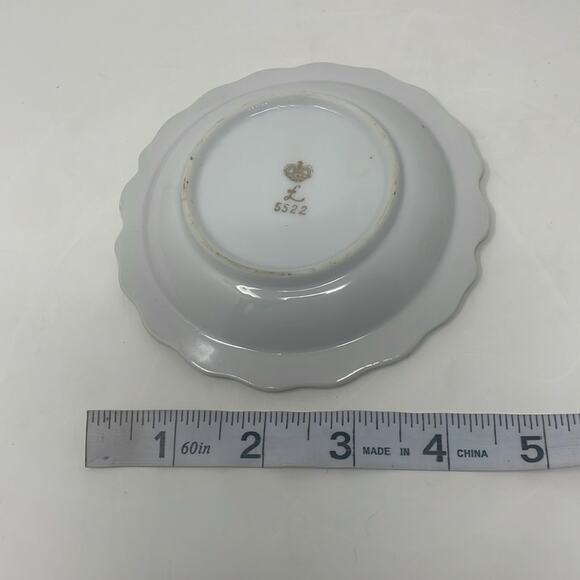 Lefton Pink Floral Miniature Creamer Pitcher w/ Underplate Saucer - Picture 12 of 12